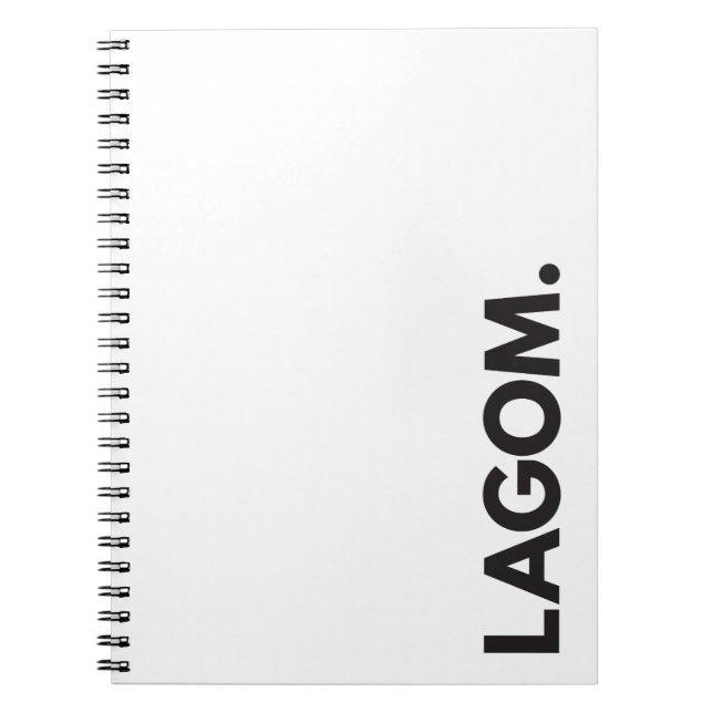 LAGOM. Notizbuch Notizblock (Vorderseite)