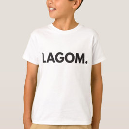 LAGOM. Schwarz und Weiß T-Shirt