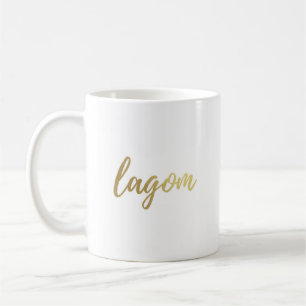 Lagom skandinavische Goldfolien-Kaffee-Tasse Kaffeetasse