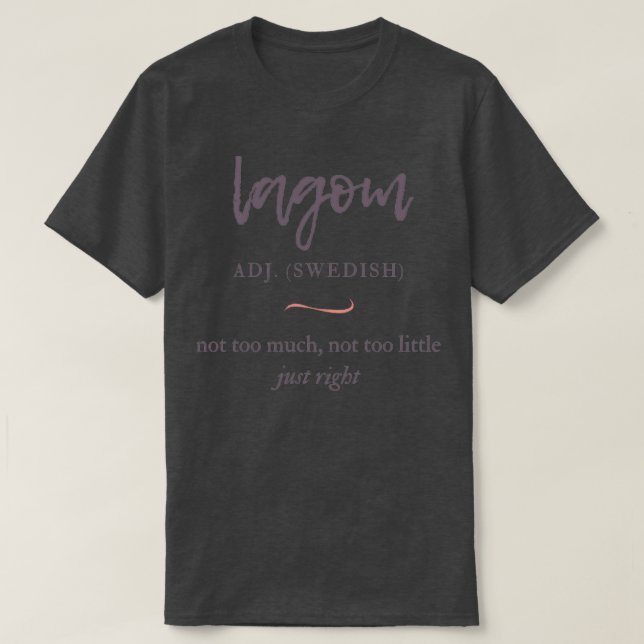 lagom T-Shirt (Design vorne)