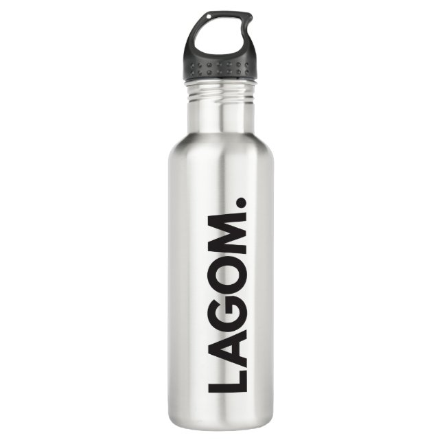 LAGOM. Wasserflasche aus Edelstahl Edelstahlflasche (Vorderseite)