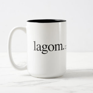 Lagom Wiki Zweifarbige Tasse