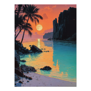 Lagoon bei Sunset Poster