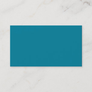 Lagoon Deep Aquamarin Blue Solid Trend Farbe Hinte Visitenkarte