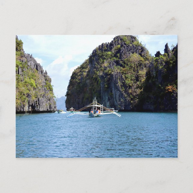 Lagoon El Nido Palawan Postcard Postkarte (Vorderseite)