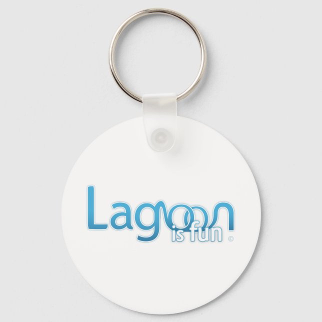 Lagoon is Fun Logo Schlüsselanhänger (Vorderseite)