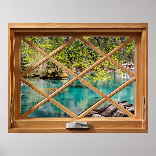 Lagoon - Lake Calming Imitats Fake Window Poster (Vorne)