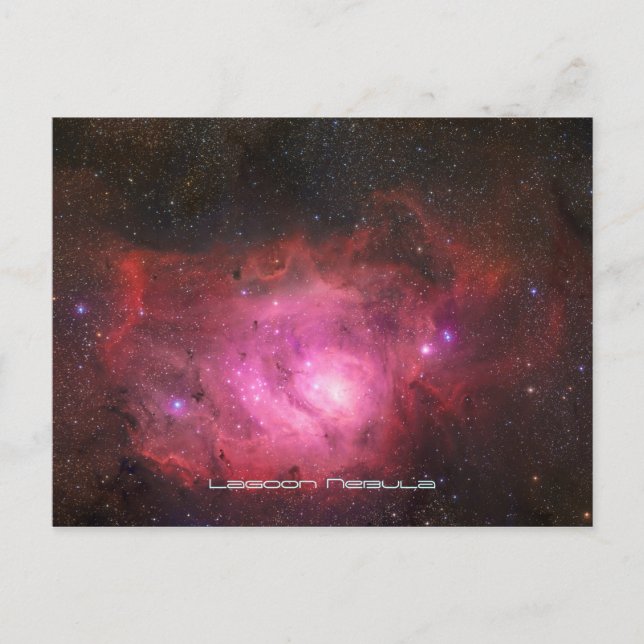 Lagoon Nebula - unser atemberaubendes Universum Postkarte (Vorderseite)