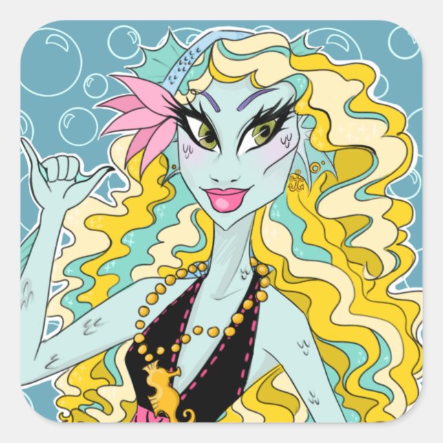 Lagoona Blue Monster High Stickers (Vorderseite)