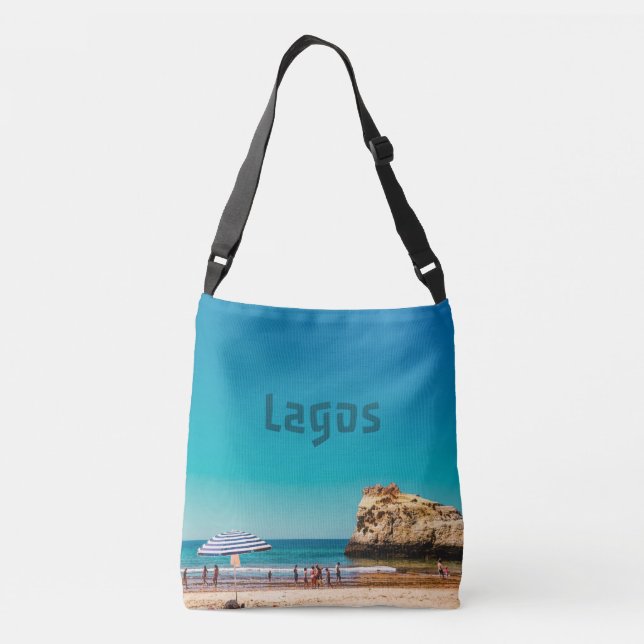 Lagos Beach Tragetaschen Mit Langen Trägern (Rückseite)