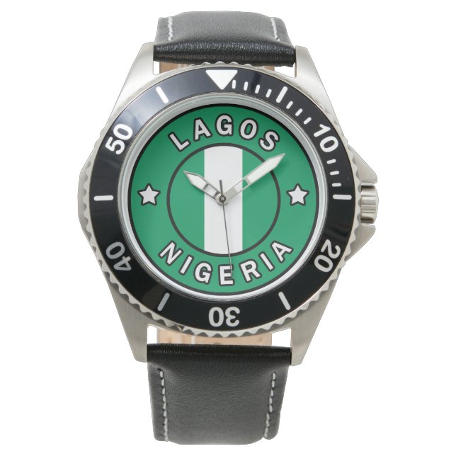 Lagos Nigeria Armbanduhr (Vorderseite)