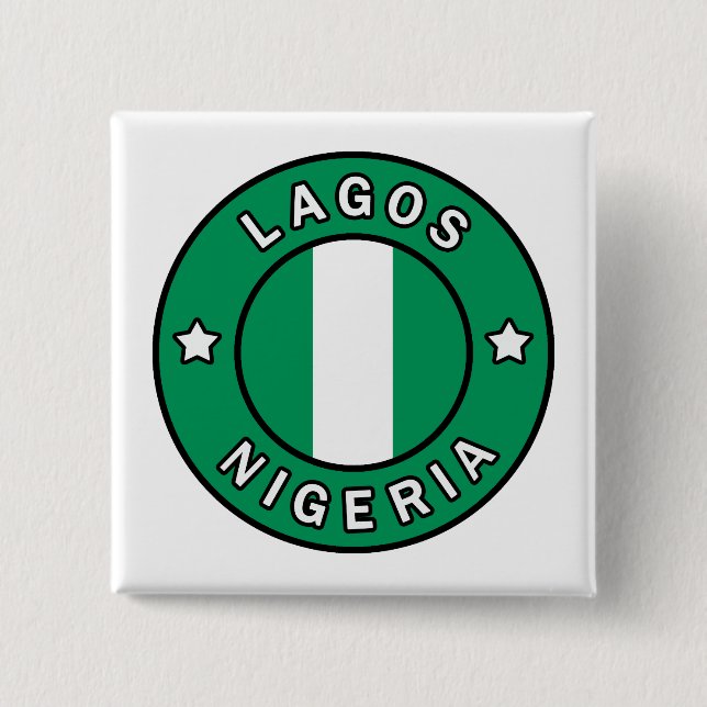 Lagos Nigeria Button (Vorderseite)