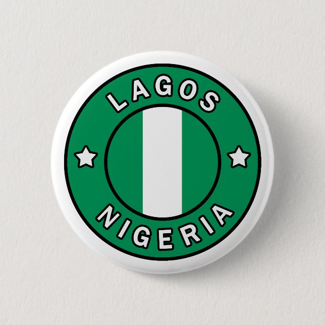 Lagos Nigeria Button (Vorderseite)