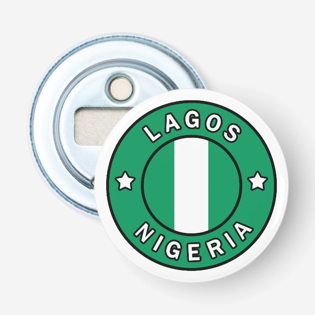 Lagos Nigeria Flaschenöffner (Vorderseite)
