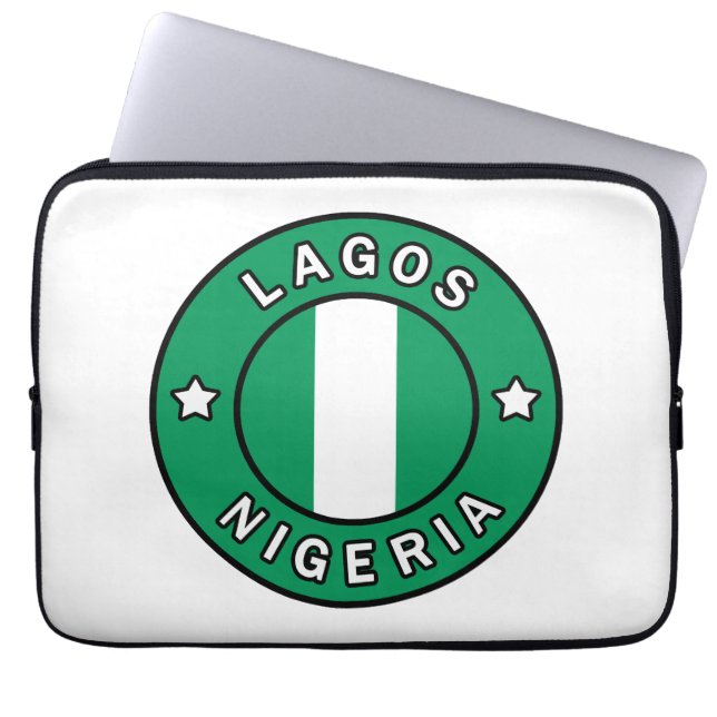 Lagos Nigeria Laptopschutzhülle (Vorderseite)