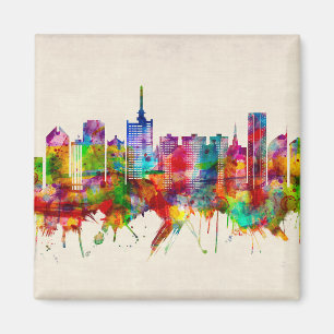 Lagos Nigeria Skyline Magnet