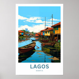 Lagos Nigeria Travel Print Poster