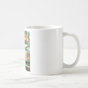 Lagos, Nigeria Vintage-Reiseplakat Tasse