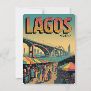 Lagos Vintage Postkarte