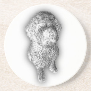 Lagotto Linien – Kunsthandwerk-Unterlage für den K Getränkeuntersetzer