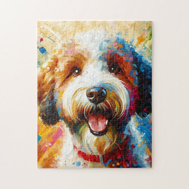 Lagotto Romagnolo Dog Acrylic Print Dog Lover Gesc Puzzle (Vertikal)