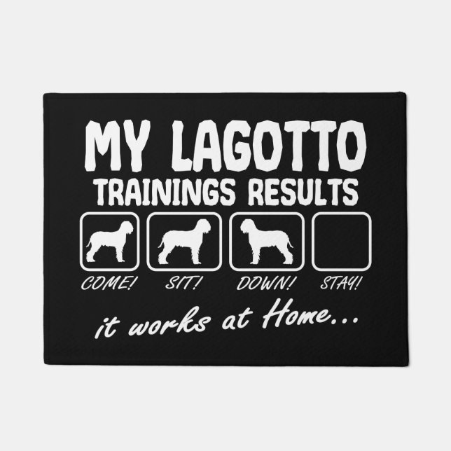 Lagotto Romagnolo Dog Trainings Results Funny Fußmatte (Vorderseite)
