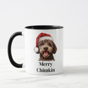 Lagotto Romagnolo Hund Weihnachtsmann Hut Weihnach Tasse