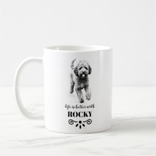 Lagotto Romagnolo Life ist besser Custom Dog Name Kaffeetasse