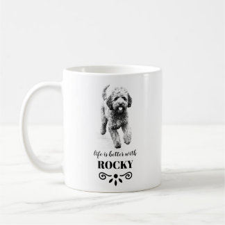 Lagotto Romagnolo Life ist besser Custom Dog Name Kaffeetasse