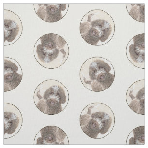 Lagotto Romagnolo Malerei Niedlich Original Hunde  Stoff