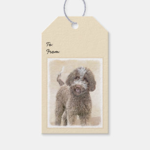 Lagotto Romagnolo Malerei - Niedliche Original Dog Geschenkanhänger