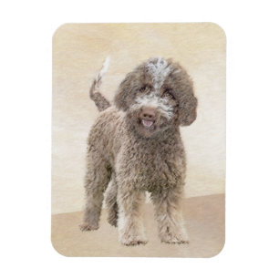 Lagotto Romagnolo Malerei - Niedliche Original Dog Magnet