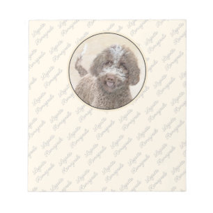Lagotto Romagnolo Malerei - Niedliche Original Dog Notizblock