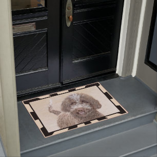 Lagotto Romagnolo Malerei - Niedliches Original Hu Fußmatte
