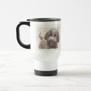 Lagotto Romagnolo Malerei - Niedliches Original Hu Reisebecher