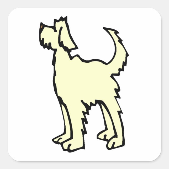 Lagotto Romagnolo Quadratischer Aufkleber (Vorderseite)