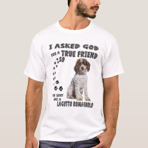 Lagotto Romagnolo Sprichwort Mama Vater Print, Ita T-Shirt