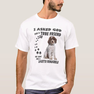 Lagotto Romagnolo Sprichwort Mama Vater Print, Ita T-Shirt