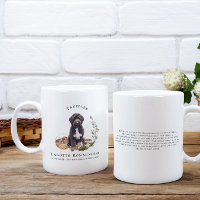 Lagotto Romagnolo Wasserfarben-Hund | Monogramm