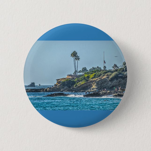 Laguna Beach Abzeichen Button (Vorderseite)