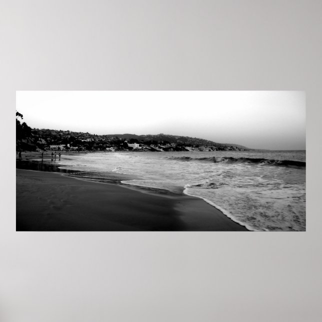 Laguna Beach B&W Poster (Vorne)