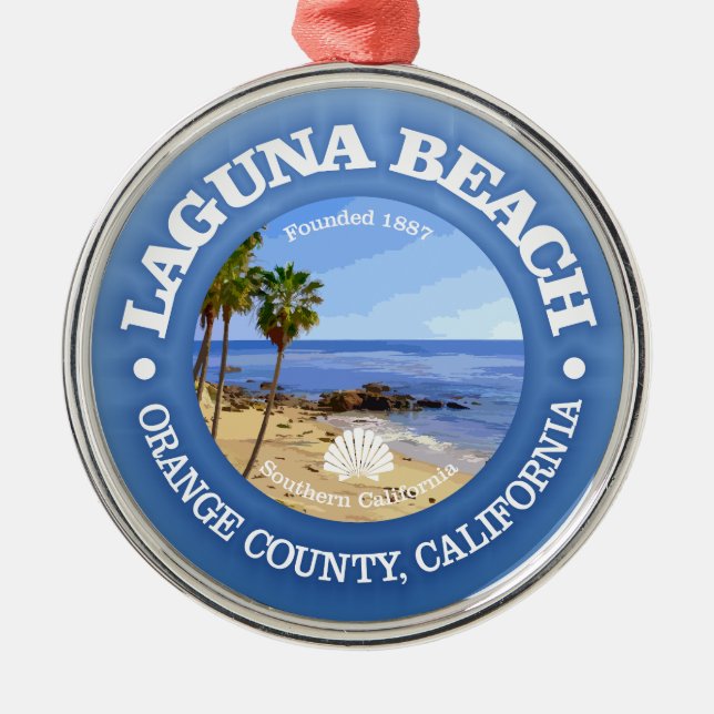 Laguna Beach (C) Ornament Aus Metall (Vorne)