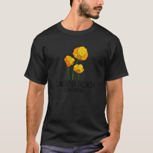 Laguna Beach California CA Poppy Blume Staat City T-Shirt