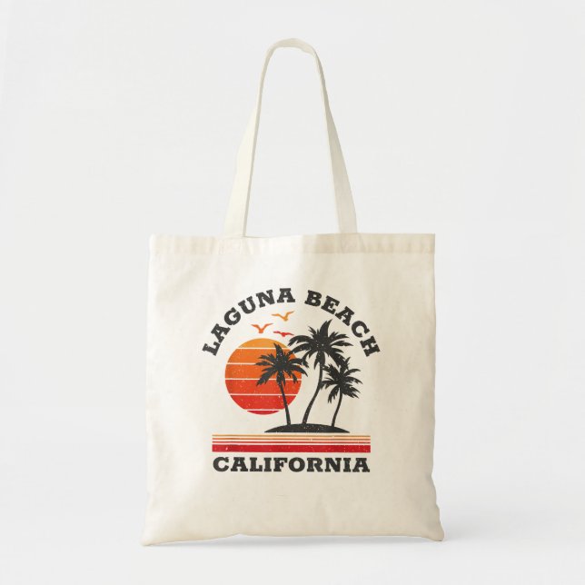 Laguna Beach California Retro Souvenir Geschenk Tragetasche (Vorne)