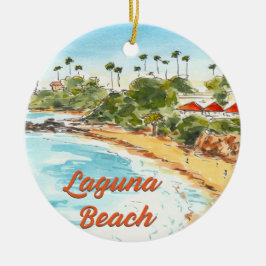 Laguna Beach California Schmuck Keramik Ornament