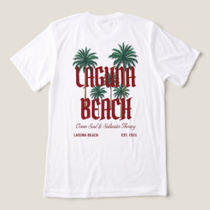Laguna Beach California Surf Palmen Grafik T-Shirt Tri-Blend Shirt