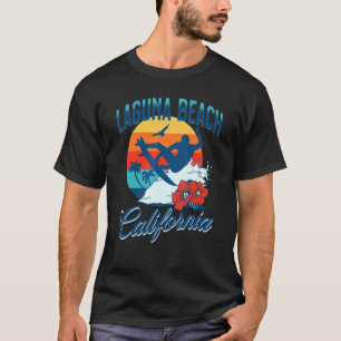 Laguna Beach California Surf Sommerferien Vinta T-Shirt