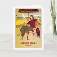 Laguna Beach, California Vintage Travel Poster