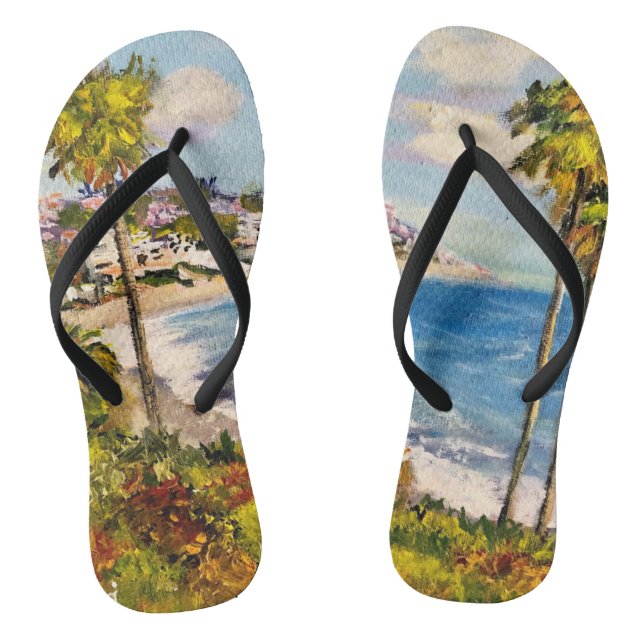 Laguna Beach Coastal, Pair von Flip Flops (Fußbett)