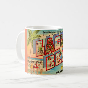 Laguna Beach FL Vintage Postkarten-Tasse Kaffeetasse